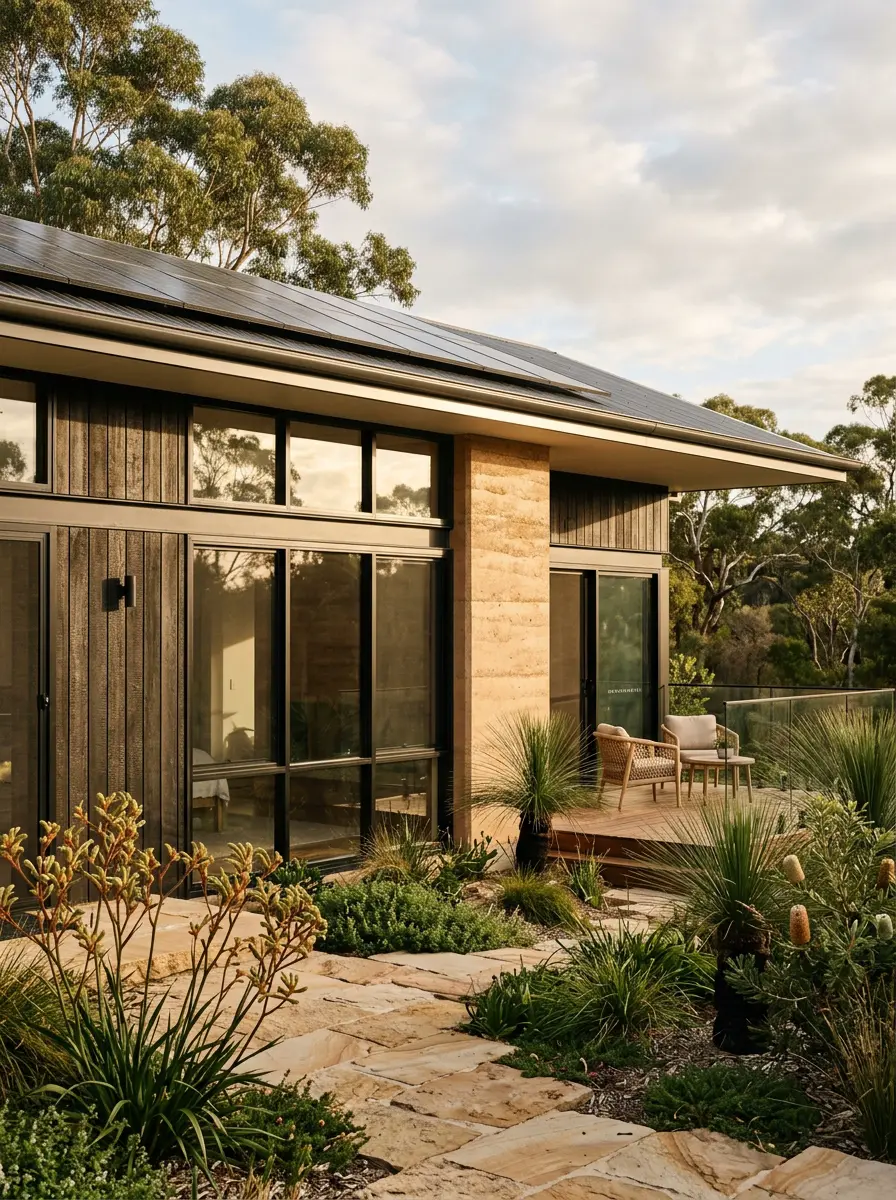 Sustainable home exterior, artist impression