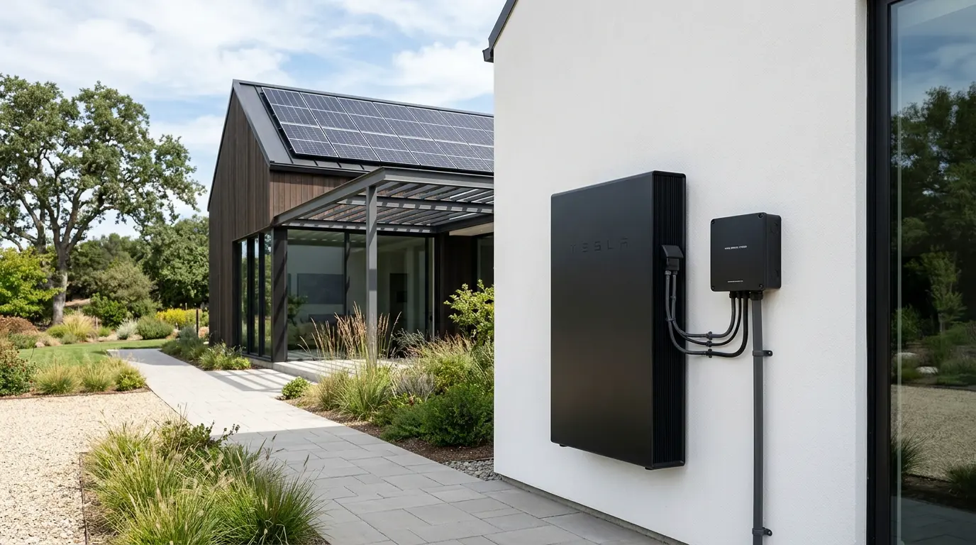 Home energy storage and sustainable technology, artist impression