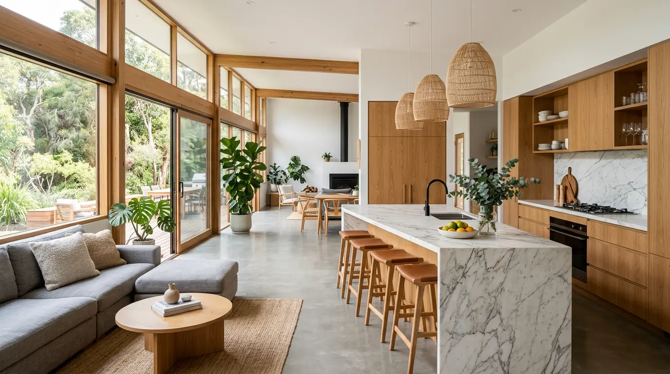 Sustainable home exterior, artist impression